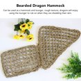 thumbnail image 4 of Hamac pour Reptiles Dragon Barbu, Texture Rugueuse Hamac d'Escalade en Fibres d'Herbe pour Geckos, 4 of 8
