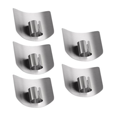 SDNall Protège-Doigt en Acier Inoxydable Protège-Doigt en Acier Inoxydable pour la Cuisine, Protège-Main de Sécurité pour Coupe-Légumes, Outils de Cuisine Durables pour Protéger les Doigts Lors de la Coupe