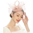 thumbnail image 1 of Tea Party Fascinator Hat Fascinator Pillbox Hat Headband For Wide Sweatband for Head, 1 of 4