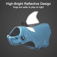 thumbnail image 4 of Dog Life Jacket Pet Swimming Shark Jacket Safety Vest with Handle, Reflective, Adjustable, for Small, 4 of 8