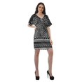 thumbnail image 3 of Moomaya Robes d'Anniversaire Femmes Robe de Travail Imprimée Femmes Bureau Robes à Col en V, 3 of 6