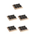 thumbnail image 3 of kurtrusly Wood Earring Card Holder w/ Tray Jewelry Display for Accessory 6 Pair Black 5Set, 3 of 6