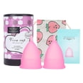 thumbnail image 2 of Menstruel Menstruel Original Authentique Ensemble de Tasses Réutilisables en Silicone Tasse Menstruelle avec Sac Boîte, 2 of 8