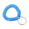 thumbnail image 1 of Unique Bargains Plastic Wrist Coil Keyring Stretchable Spiral Keychain, Light Blue 5 Pack, 1 of 5