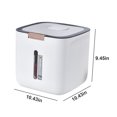 thumbnail image 3 of RKSTN Storage and Organization Airtight Rice Dispenser ,Cover Rice Bucket For Cereal Grain Flour Rice Beans Pet Food CountertopLarge Rice Storage Container With Lid,Proof Household Cereal Storage Bins, 3 of 7