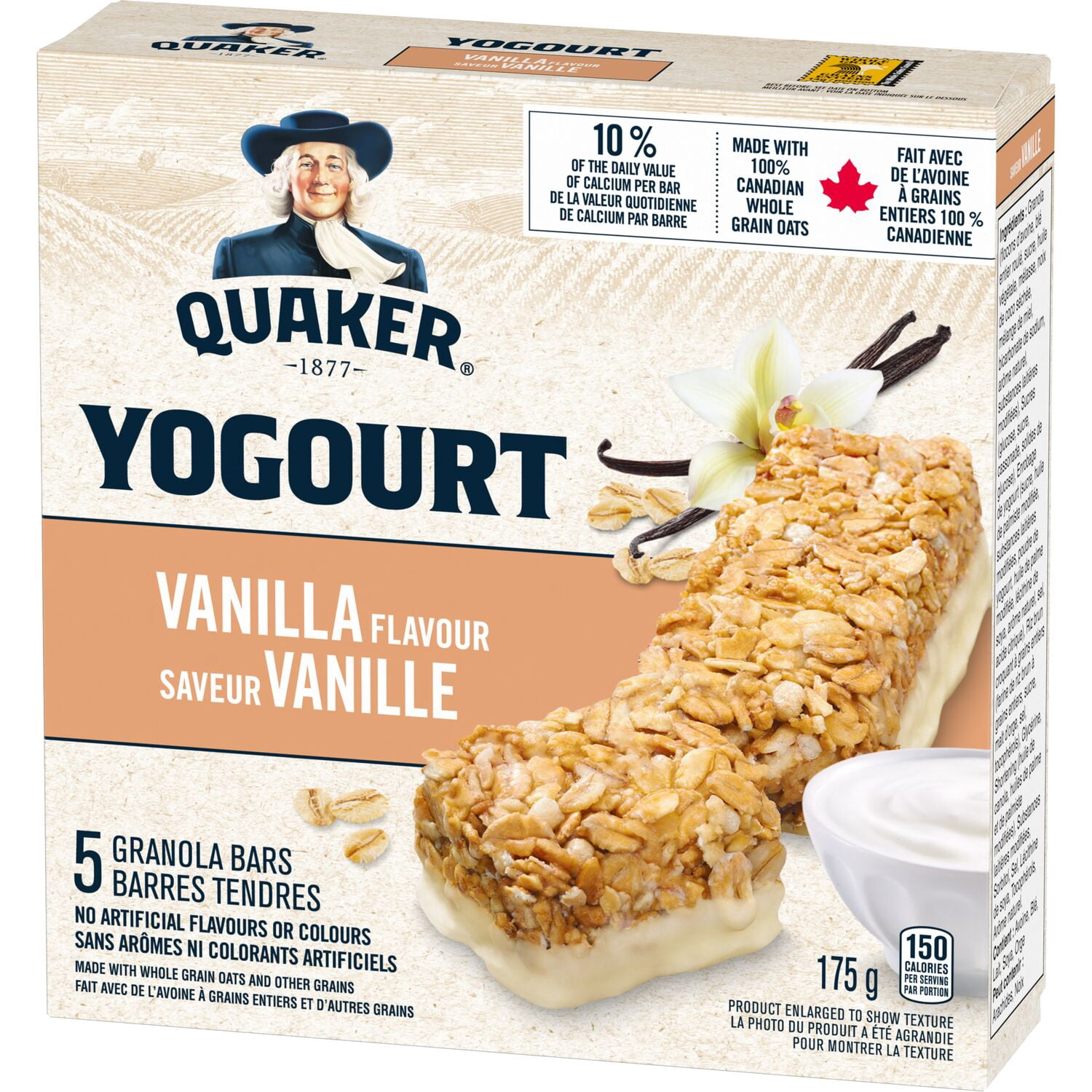Quaker Barres Tendres au Yogourt à la Vanille 5 Barres