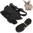 thumbnail image 4 of Harnais Doux Réglable, Harnais pour Lapins Application Grand Design à Double Sangle pour Animaux pour Promenade Aile Noire P, 4 of 8