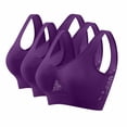 thumbnail image 1 of Posijego 3 Pack Women's Sports Bras Plus Size Wireless Bra High Impact Support Workout Running Bras, 1 of 2