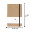 thumbnail image 2 of PEONAVET A Notebook A6 Horizontal Notebook Hand Thickened Office Learning Notebook, 2 of 2