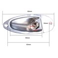 thumbnail image 2 of Replacement For Strat Stratocaster Electric Guitar Jack Plate guitar socket 6.35mm 1/4" Boat Shaped Audio Connector Socket Panel, 2 of 9