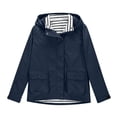 thumbnail image 4 of Imperméable pour Fillette, Imperméable Uni d'Extérieur à Capuche, Coupe-Vent, Manteau d'Extérieur, 4 of 9
