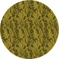 thumbnail image 1 of Ahgly Company Tapis Rond Lavable en Machine Intérieur Transitionnel Marron, 8 Pieds Rond, 1 of 7