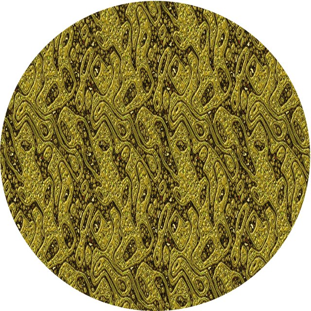 Ahgly Company Tapis Rond Lavable en Machine Intérieur Transitionnel Marron, 8 Pieds Rond