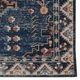 thumbnail image 3 of Larson 3' x 5' Washable Accent Rug, Teal and Ivory, 3 of 7