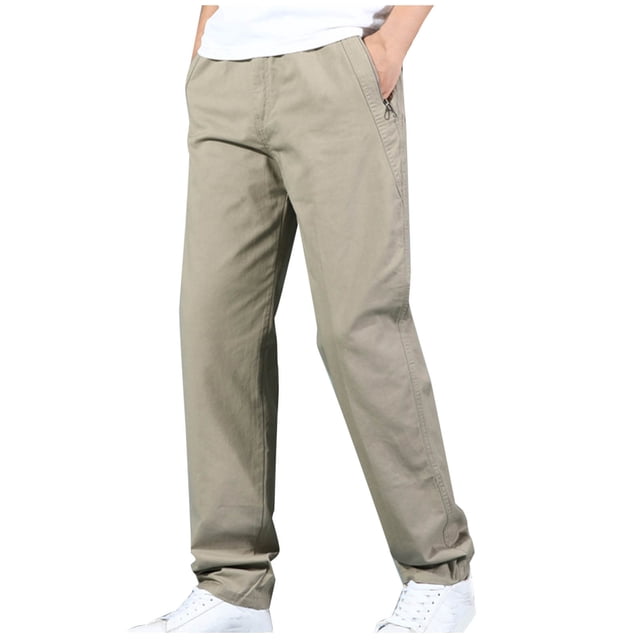EGNMCR Pantalon Léger pour Homme, Pantalon Cargo Homme, Pantalon en Lin Homme Homme Multi-Poches avec Cordon de Serrage Intégré Taille Ajustée Pantalon Grande Taille Pantalon Cargo Pantalon Homme Pantalon en Polyester