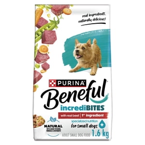 Beneful IncrediBites for Small Dogs with Real Beef, Dry Dog Food 1.6kg