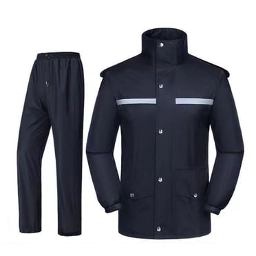 Sentmoon 2 Pieces Set Rain Suits for Men Waterproof and Rain Pants with Hood Long Sleeve Rain Gear for Men Waterproof Packable Reflective Rain Jacket Women Waterproof for Outdoor XXL