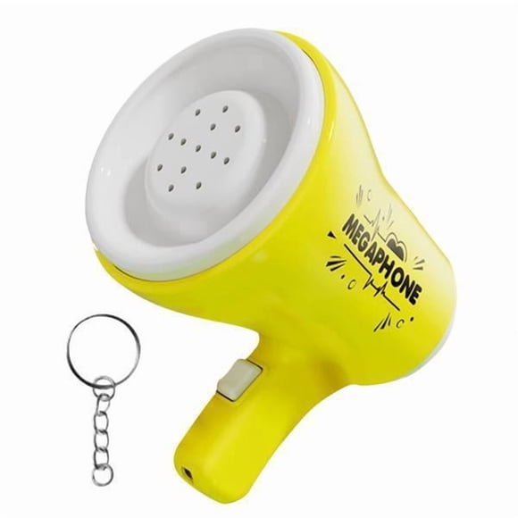 Siruishop Haut-Parleur Mégaphone Portable 6x Mignon Haut-Parleur Puissant pour Entraîneurs de Cheerleading Perceuse Jaune 6 Pcs