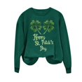 thumbnail image 4 of VKOYWKM Chandails de la Saint-Patrick à Manches Longues, Col Rond, Chandails à Enfiler, Hauts, Graphique « Lucky Four Leaf », Chandails de la Saint-Patty Cadeaux pour Dat, 4 of 5