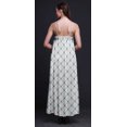 thumbnail image 4 of Bimba Robe Longue Sans Manches à Bretelles Spaghetti Imprimée en Rayonne Shibori pour Femmes - TG, 4 of 4