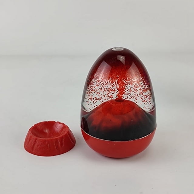 Eggshell Volcanic Eruptions Floating Sand Hourglass Home Decor Fairy Landscape Desktop Ornament for Home Office-White Sand