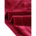 thumbnail image 5 of INSPIRE CHIC Hauts Courts à une Épaule à Manches Longues en Velours pour Femmes Rouge Vin G, 5 of 5