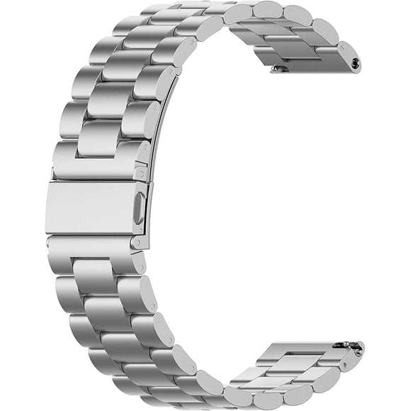 Tianle 18mm Smart Watch Strap, Metal Replacement Bands for Mens Women Compatible with Withings, Fossil, Vivoactive 4S, Forerunner 255S, Venu 2S Smart Watch