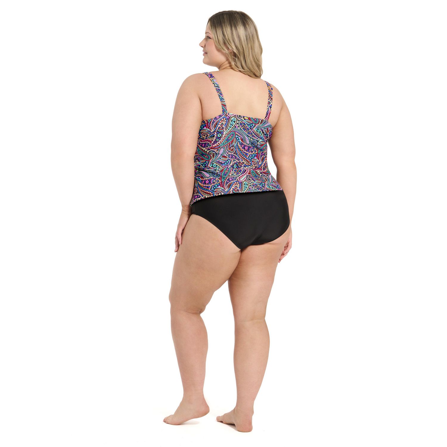 Krista Plus Tankini D-Cup Women's V-Neck Swim Top