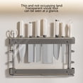 thumbnail image 4 of YIMWNYI Wall-Mounted Knife Rack Knife Storage Organizer, Stainless Steel Knife Stand, Space Saving Kitchen Tool Holder, Kitchen Organization, Safe Knife Storage, Easy Access Knife Holder, 4 of 6