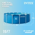 thumbnail image 2 of Intex 15Ft X 48In Greywood Prism Frame Premium Pool Set, Age: 6+, 2 of 7