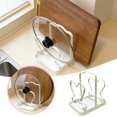 thumbnail image 2 of TIELUTT Kitchen Lid Storage Rack with Tray Lovers Wooden Dish Drying Rack Kitchen Rack Portable Stainless Steel Rolling Rack for Kitchen Stainless Steel Draining Rack Dish Soap Holder Kitchen, 2 of 8