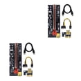 thumbnail image 3 of tredstone 5x USB 3 Riser Board VER009S GOLD PCI-E 1x to 16x Powered 60cm PCIe Extender Red Slot+Black Wire 2Set, 3 of 6