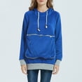 thumbnail image 2 of Penkiiy Hoodies pour Femmes Mode Femmes Décontracté Fermeture Éclair Col Roulé Manches Longues Blouse Pull Tops Vêtements Bleus Y2K, 2 of 5