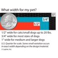 thumbnail image 4 of Lupine Martingale Dog Collar 1"" Wide Aqua adjusts 15"" to 22"", 4 of 4