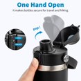 thumbnail image 4 of Diumepo Auto Spout Lid for YETI Rambler Bottles, Replacement Lids for Yeti 12oz 18oz 26oz 36oz 64oz Water Bottle, Water Bottle Straw Cap for YETI Rambler, Flexible Handle, 4 of 7