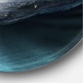 thumbnail image 3 of Designart - Fishing Boat Under Tropical Full Moon - Modern Metal Circle Wall Art, 3 of 5