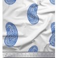 thumbnail image 1 of Soimoi Rayon Crepe Fabric Paisley Block Fabric Prints by Yard 46 Inch Wide, 1 of 3