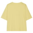 thumbnail image 4 of Hauts d'Été pour Adolescentes 2025 T-Shirts Surdimensionnés à Manches Courtes Chic Décontracté Col Rond Mode, 4 of 5