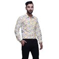 thumbnail image 2 of BESTMAN Chemises Imprimées pour Hommes à Manches Longues Boutonnées Chemise Habillée Décontractée en Coton, 2 of 5