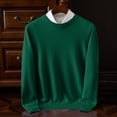 thumbnail image 2 of cfhntfmh Sweaters for Men Soft Crewneck Basic Thermal Shirts Comfy Long Sleeve Knitted Pullover Sweaters Fall Winter Loungewear, 2 of 6