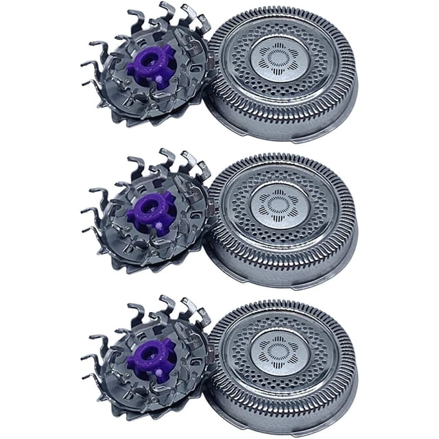 3pcs Shaving Heads Replacement Blade SH98 Razor Blades compatible with Philips Electric Shaver Series 9000 Prestige models SP9810, SP9860, SP9861, SP9863, and SP9880. Designed as electric shaver replacement heads, these durable, washable, and sharp blades follow facial contours for effective and comfortable shaving.