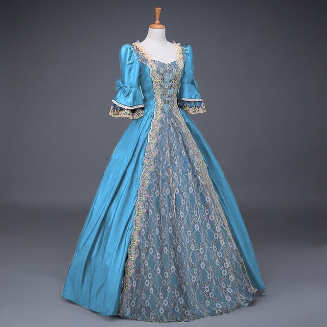 Robes d'Été Grande Taille pour Femmes 2024 l Vintage Gothique Robe de Cour Jupe Gâteau Dentelle Robe Contrastée Économisez jusqu'à 65 % de Rabais!