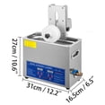 thumbnail image 2 of VEVOR Ultrasonic Cleaner 6L Stainless Steel Ultrasonic Vinyl Cleaner 200W Ultrasonic Vinyl Cleaner 7-12 Inch Record Ultrasonic Vinyl Records Cleaning Machine with Drying Rack (6L), 2 of 9