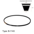 thumbnail image 2 of Unique Bargains B-1143 V-Belts Drive Belt, 1143mm Inner Girth, Rubber, for Power Transmission, 2 of 6