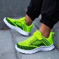 thumbnail image 5 of B91xZ Chaussures Garçons Filles Lacets Chaussures de Course Athlétiques, Vert 4, 5 of 5