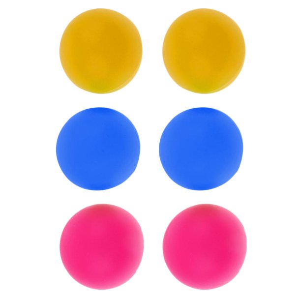 Balles De Plage – Lot De 6, PVC Coloré, 3 Couleurs, Légères, Pour Raquette, Beer Pong, Déco