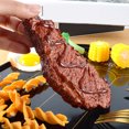 thumbnail image 2 of Kitchen Toy Realistic Steak Model Prop For Hotel Decoration And Home Use Educational Pretend Play Toy For All Ages Reusable Film Movie Props, 2 of 5