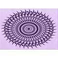 thumbnail image 1 of Ahgly Company Tapis d'Intérieur Lavables en Machine, Rectangle Transitionnel, Violet Vif, 7' x 9', 1 of 7