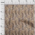 thumbnail image 2 of oneOone Velvet Light Brown Fabric African Sewing Material Print Fabric By The Yard 58 Inch Wide, 2 of 4