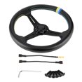 thumbnail image 2 of Leather Steering Wheel,350mm/14in for GReddy Style Steering Wheel Replacement Racing Steering Wheel Achieve More, 2 of 14